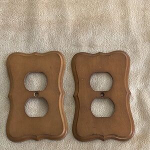 Wood Outlet Covers Scalloped Design